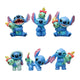 Set 6 Figuras Mini Stitch Y Trapos - Lilo Y Stitch / NO OFICIAL.