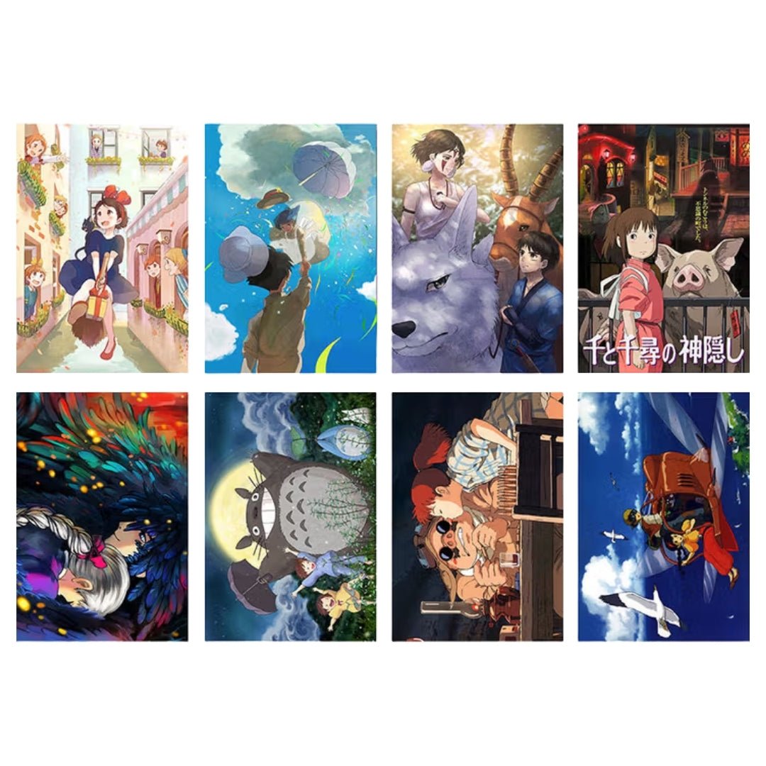 Set 8 Posters Studios Ghibli (Kiki) - Studios Ghibli