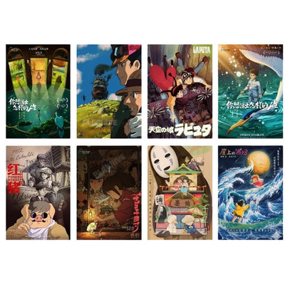 Set 8 Posters Studios Ghibli (Ponyo) - Studios Ghibli