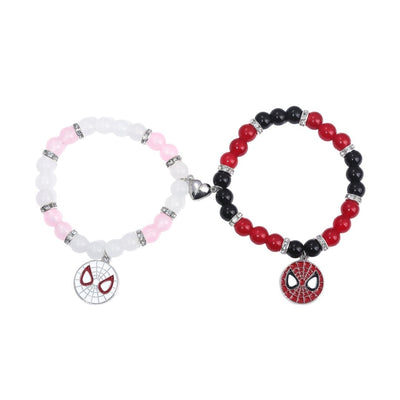 Set Pulseras Piedras Pareja Spiderman - Marvel