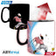 Set Taza Más Porta Vaso Goku Vs Buu 460 ML (16 Oz) - Dragon Ball Z - Abysse