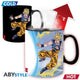 Set Taza Más Porta Vaso Goku Vs Buu 460 ML (16 Oz) - Dragon Ball Z - Abysse