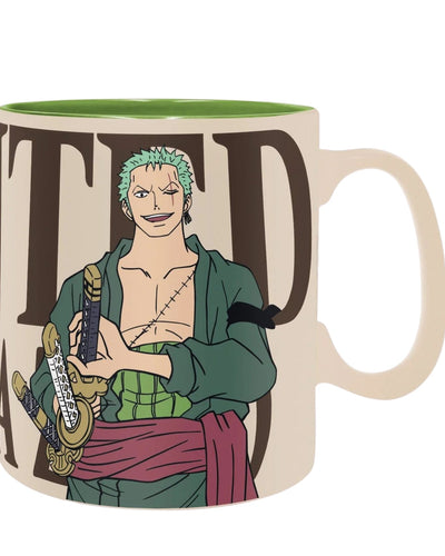 Set Taza Más Porta Vaso Wanted Zoro Abysse 460 ML (16 Oz) - One Piece alternativo