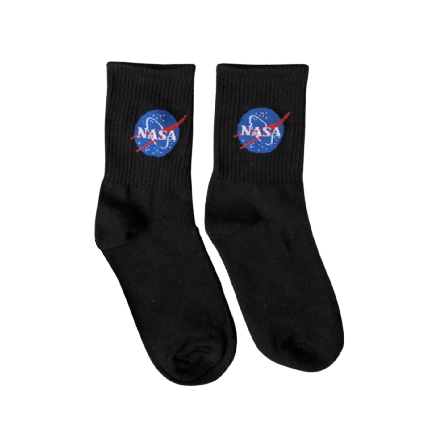 Sock Logo Nasa Negro - Nasa