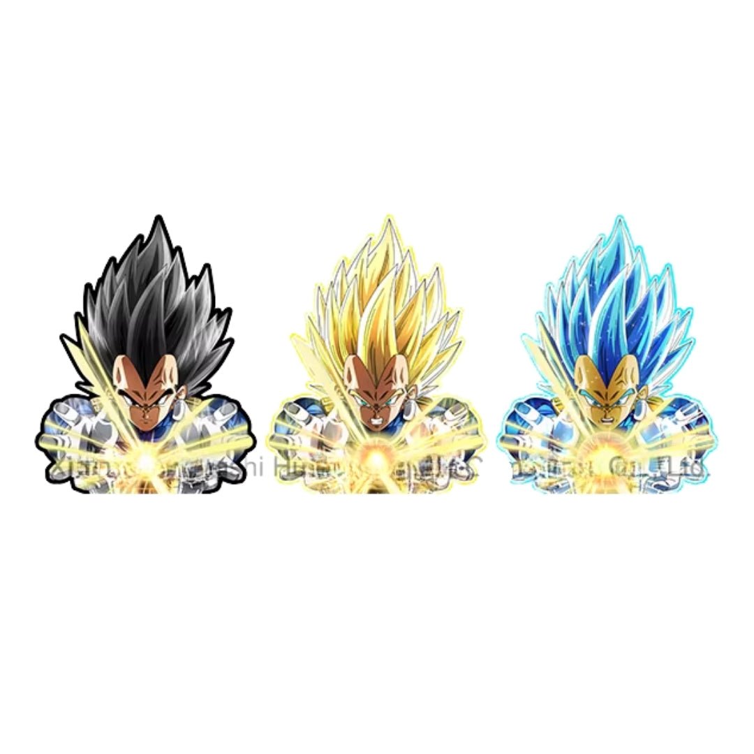 Sticker 3D Vegeta - Dragon Ball Z