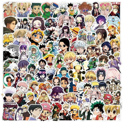 Sticker Variado Anime 100 Unidades