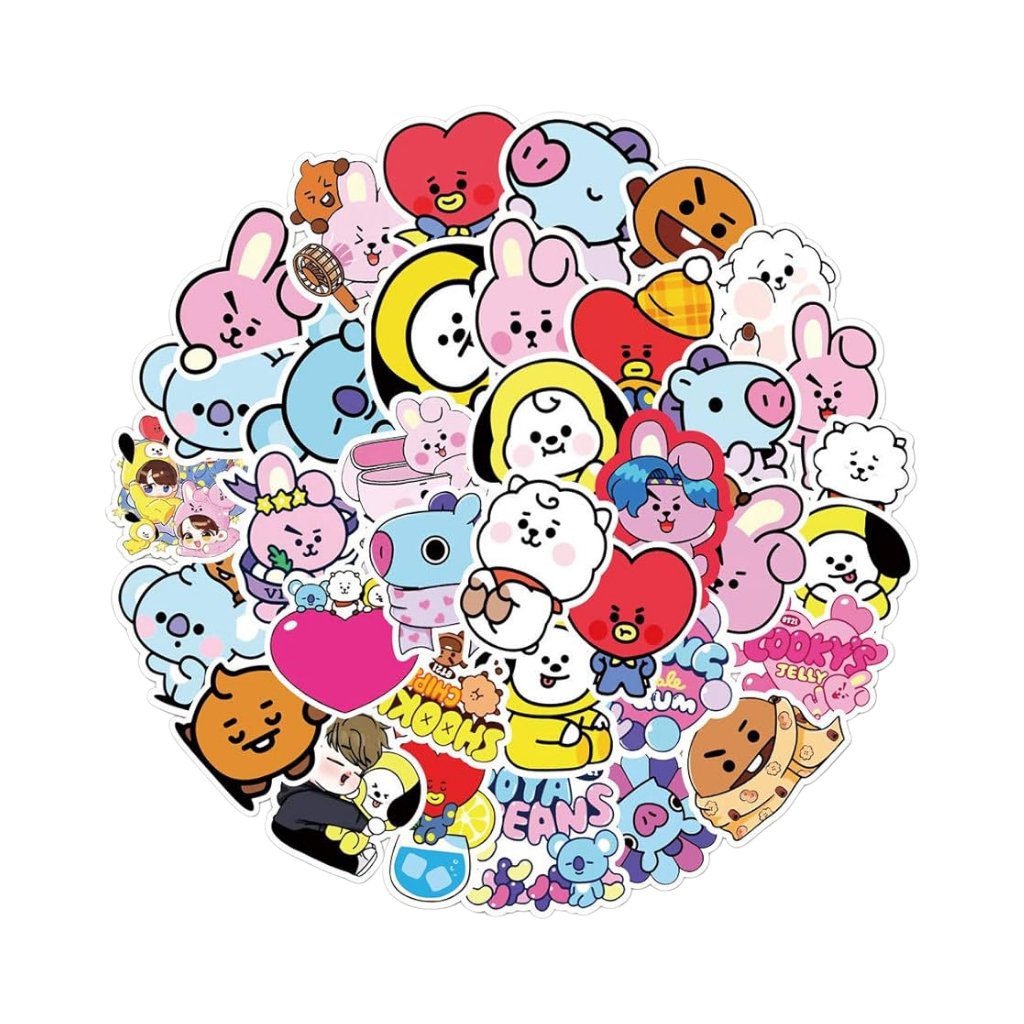 Sticker Variado BT21 50 Unidades - BTS