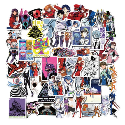 Sticker Variado Evangelion 50 Unidades - Evangelion