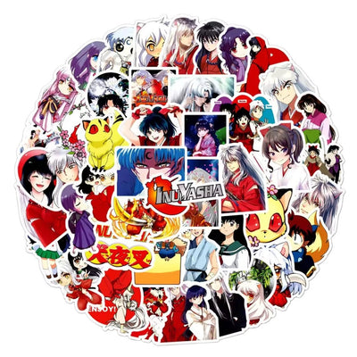 Sticker Variado Inuyasha 50 Unidades - Inuyasha