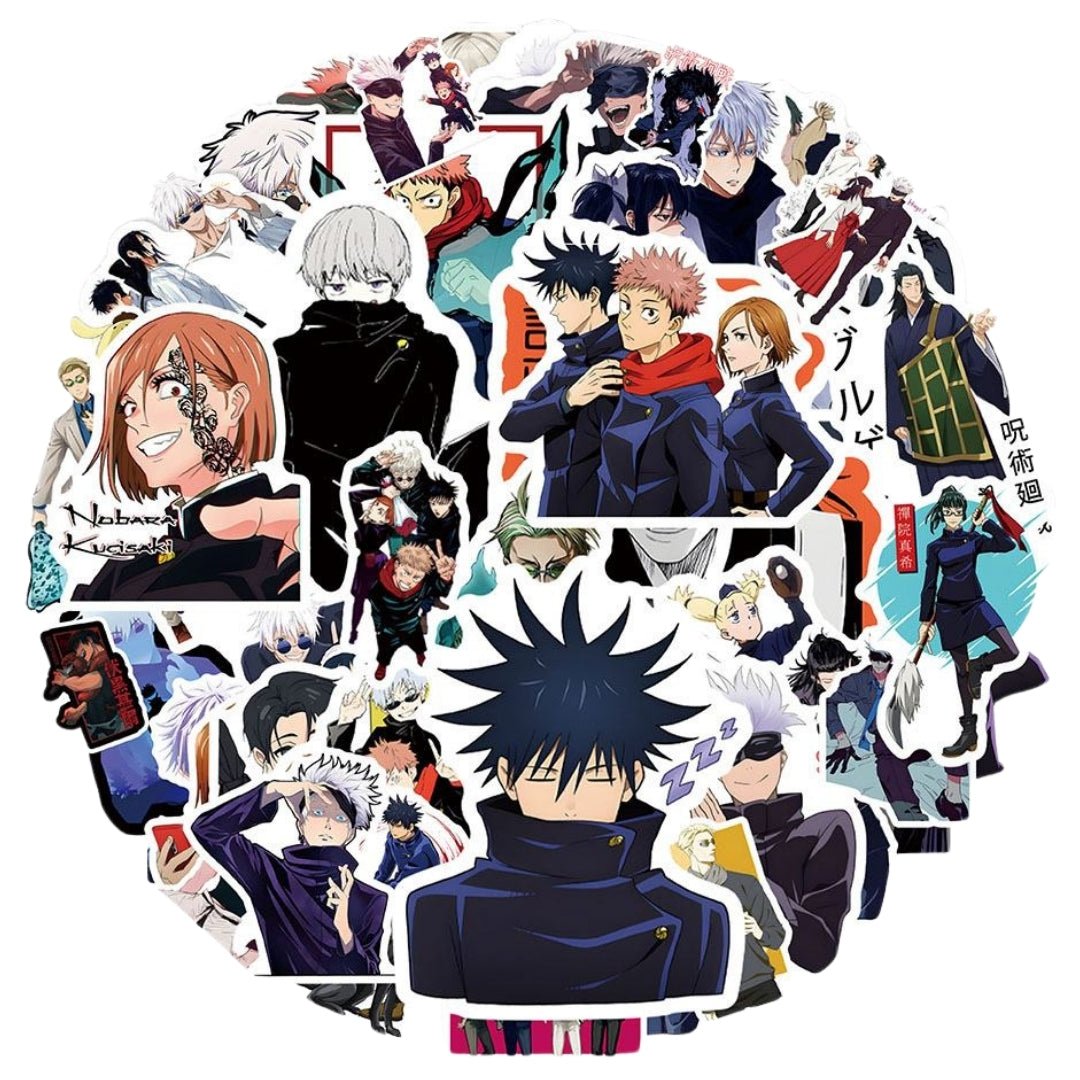 Sticker Variado Jujutsu Kaisen 50 Unidades - Jujutsu Kaisen