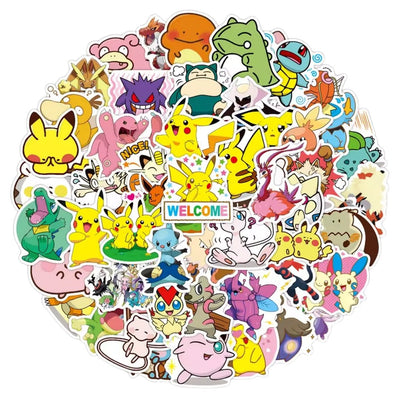 Sticker Variado Pokemon 50 Unidades - Pokemon