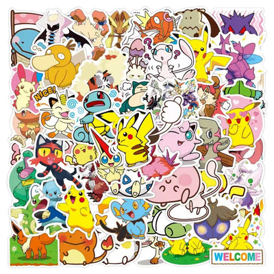 Sticker Variado Pokemon 50 Unidades - Pokemon