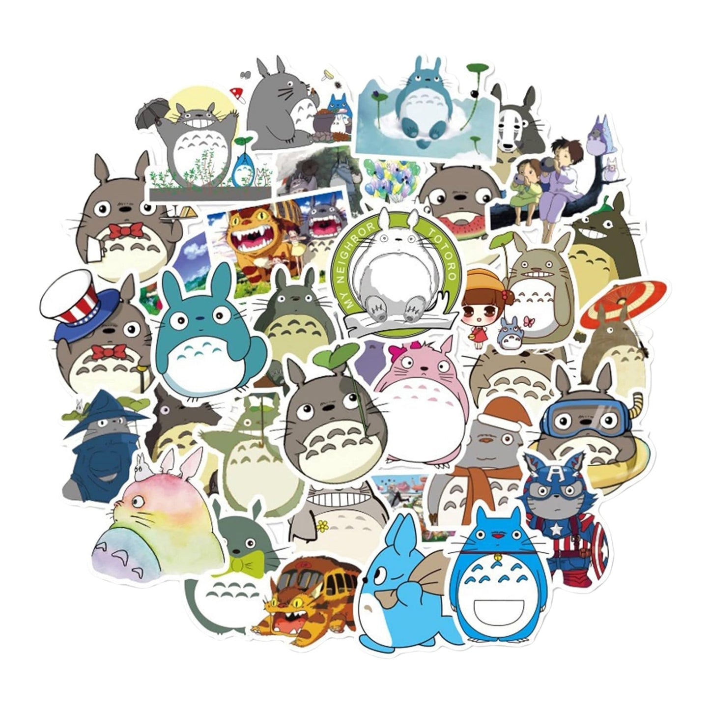 Sticker Variado Totoro 50 Unidades - My Neighbor Totoro