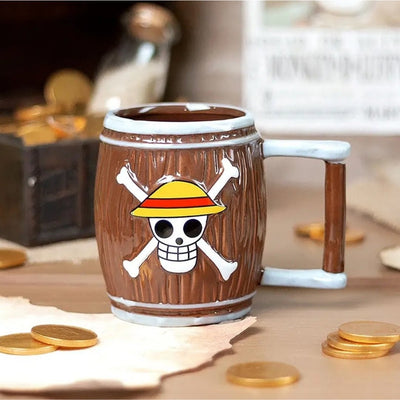 Taza Barril Calavera De Luffy - One Piece