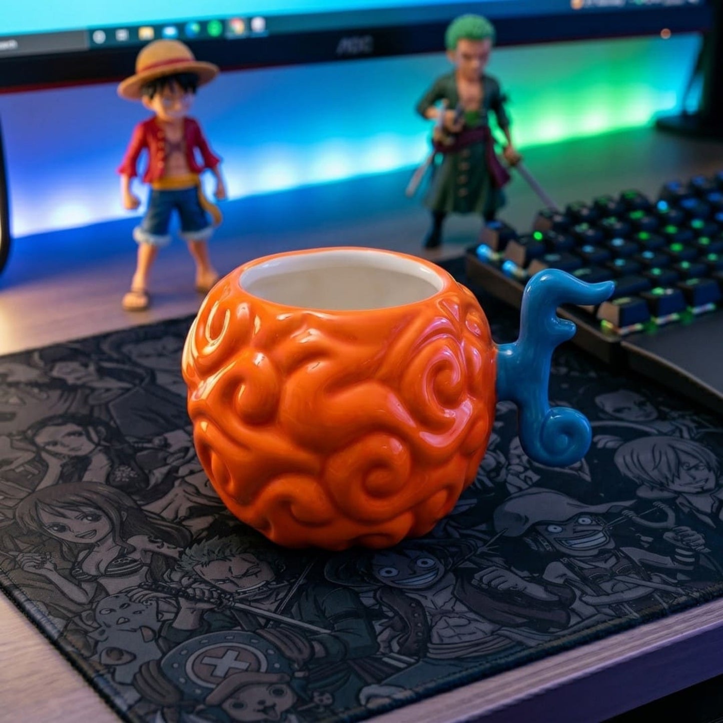 Taza Fruta Del Diablo Mera Mera (Portgas) - One Piece