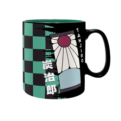 Taza Hanafuda Y Mascara Tanjiro Abysse 460 ML (16 Oz) - Demon Slayer
