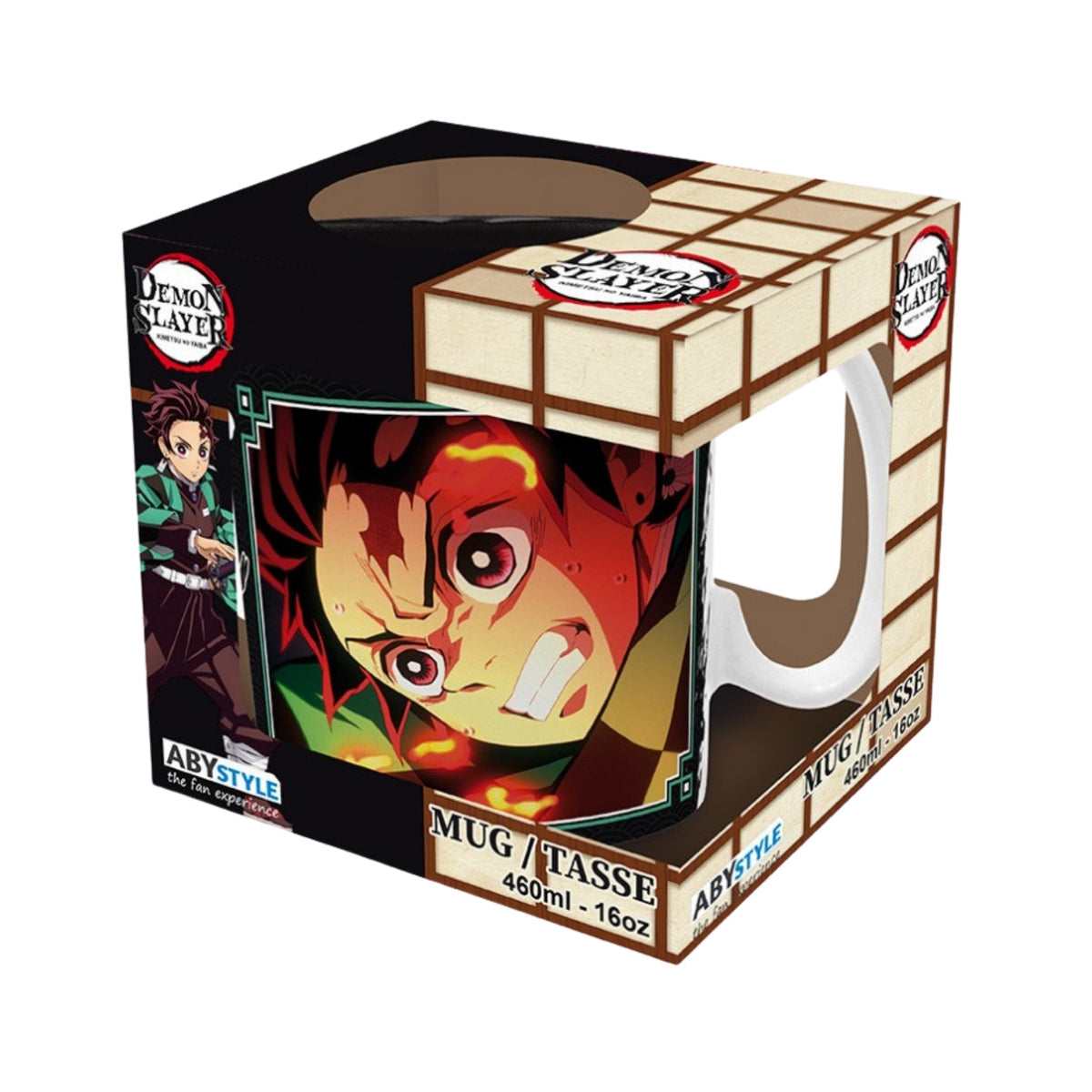 Taza Hanafuda Y Tanjiro Danza Del Fuego Abysse 460 ML (16 Oz) - Demon Slayer
