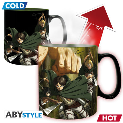 Taza Magica Eren Y Titan Fundador Abysse 460 ML (16 Oz) - Attack On Titan