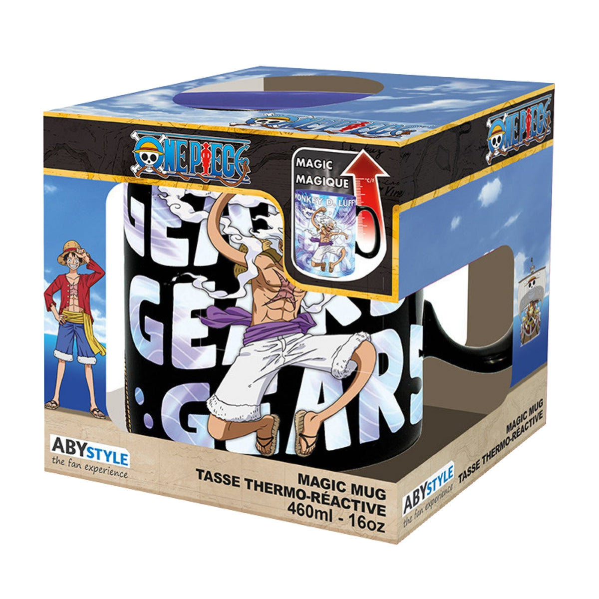 Taza Magica Luffy Gear 5 Abysse 460 ML (16 Oz) - One Piece