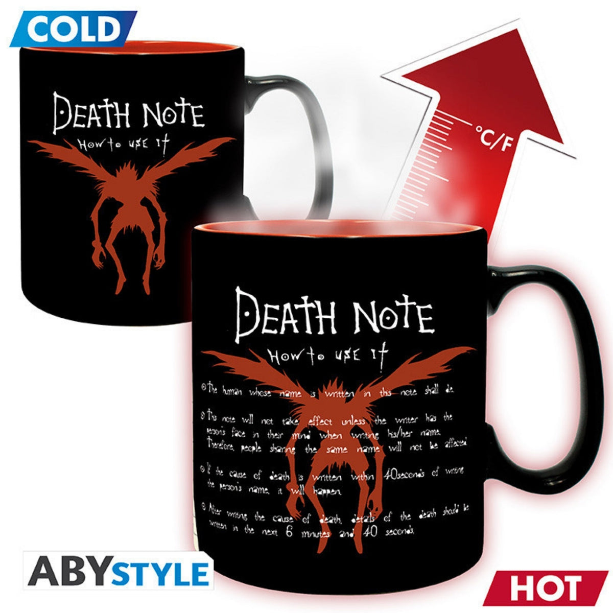 Taza Magica Ryuk Y Reglas Death Note Abysse 460 ML (16 Oz) - Death Note