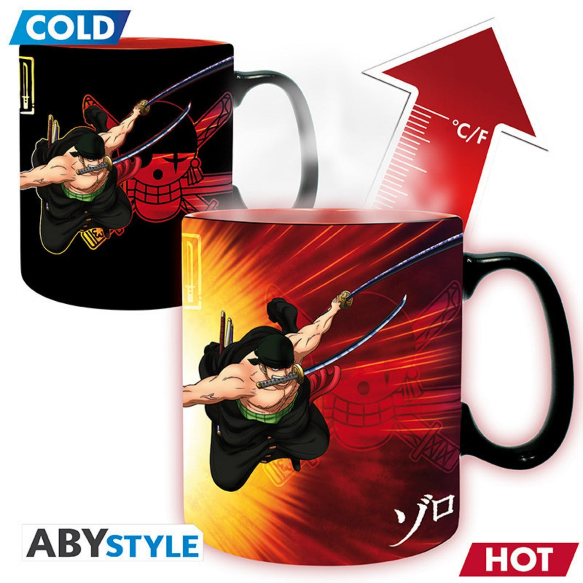 Taza Magica Zoro - Sanji Abysse 460 ML (16 Oz) - One Piece