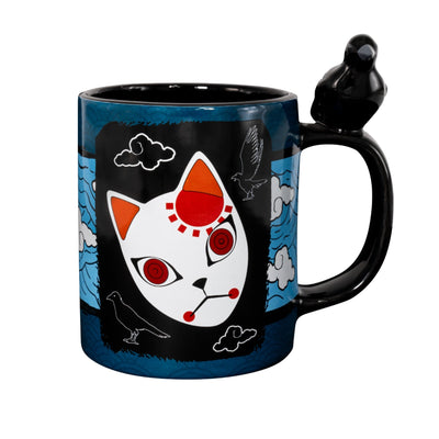 Taza Máscara Tanjiro Y Cuervo Abysse 460 ML (16 Oz) - Demon Slayer