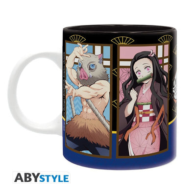 Taza Nezuko, Tanjiro, Inosuke Y Zenitsu Abysse 320 ML (11 Oz) - Demon Slayer