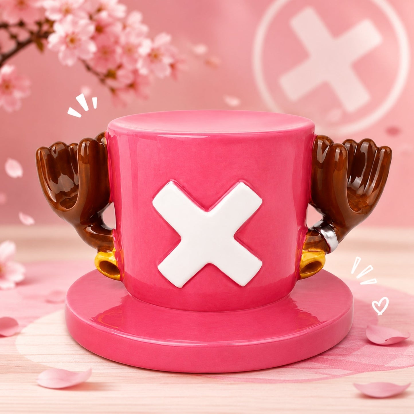 Taza Y Plato Sombrero Chopper - One Piece