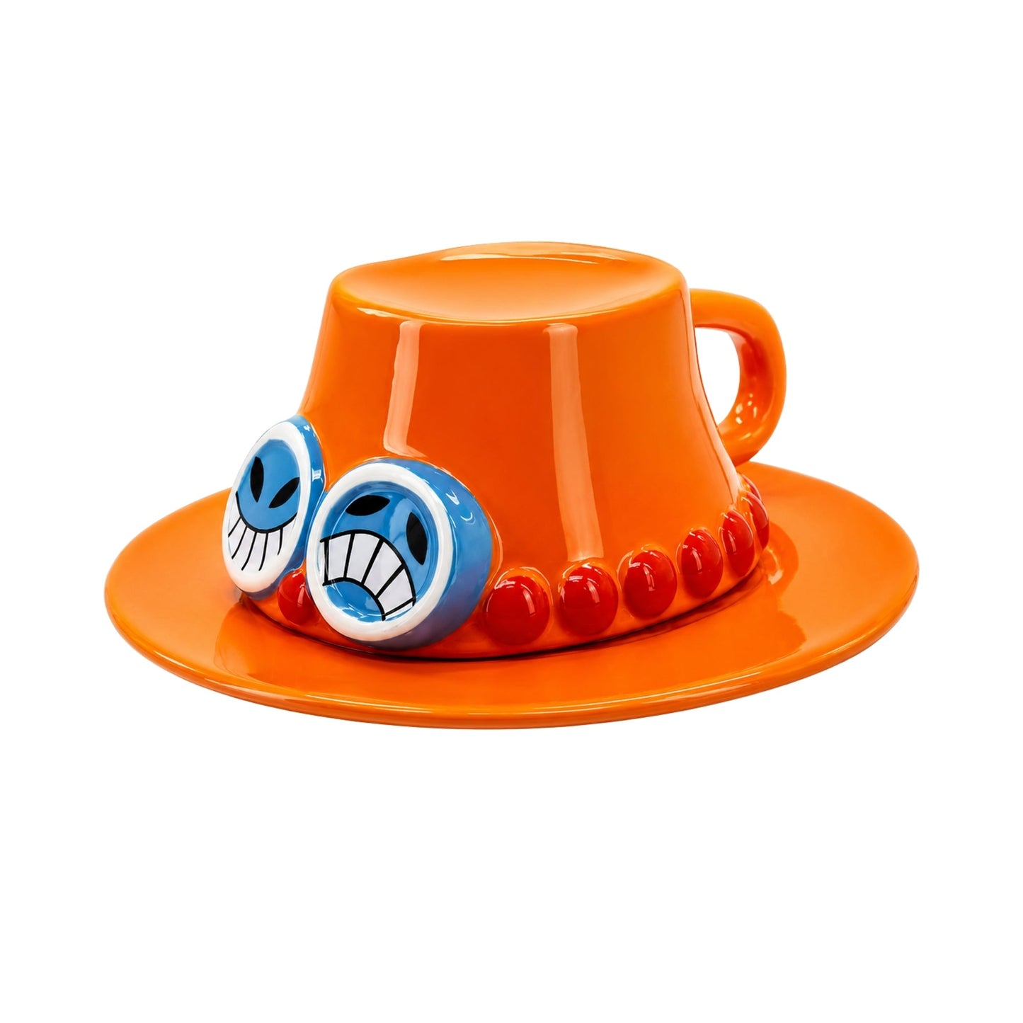 Taza Y Plato Sombrero Portgas D. Ace - One Piece