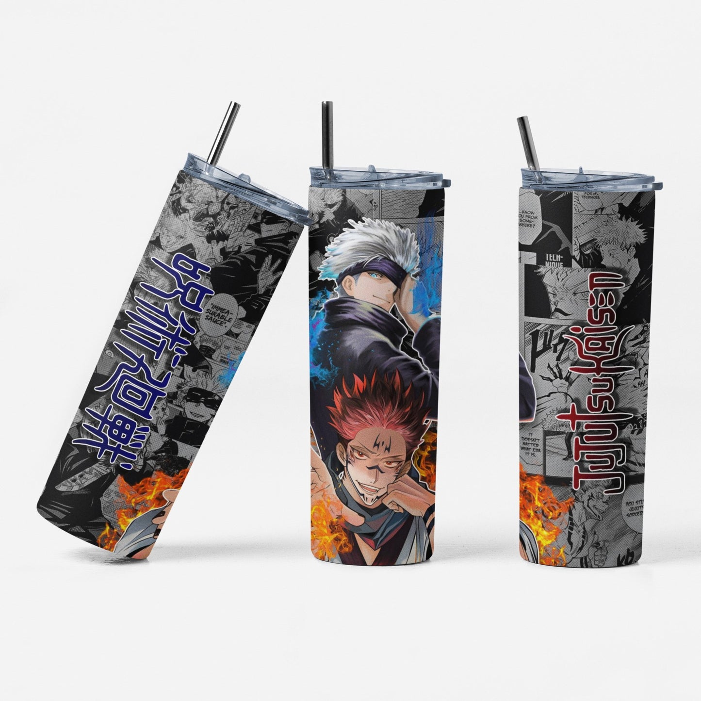 Tumbler 20 Oz Gojo y Sukuna - Jujutsu Kaisen