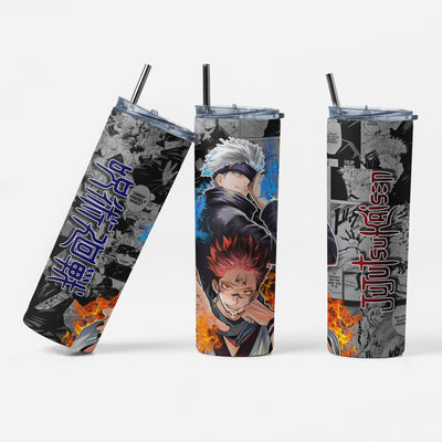 Tumbler 20 Oz Gojo y Sukuna - Jujutsu Kaisen