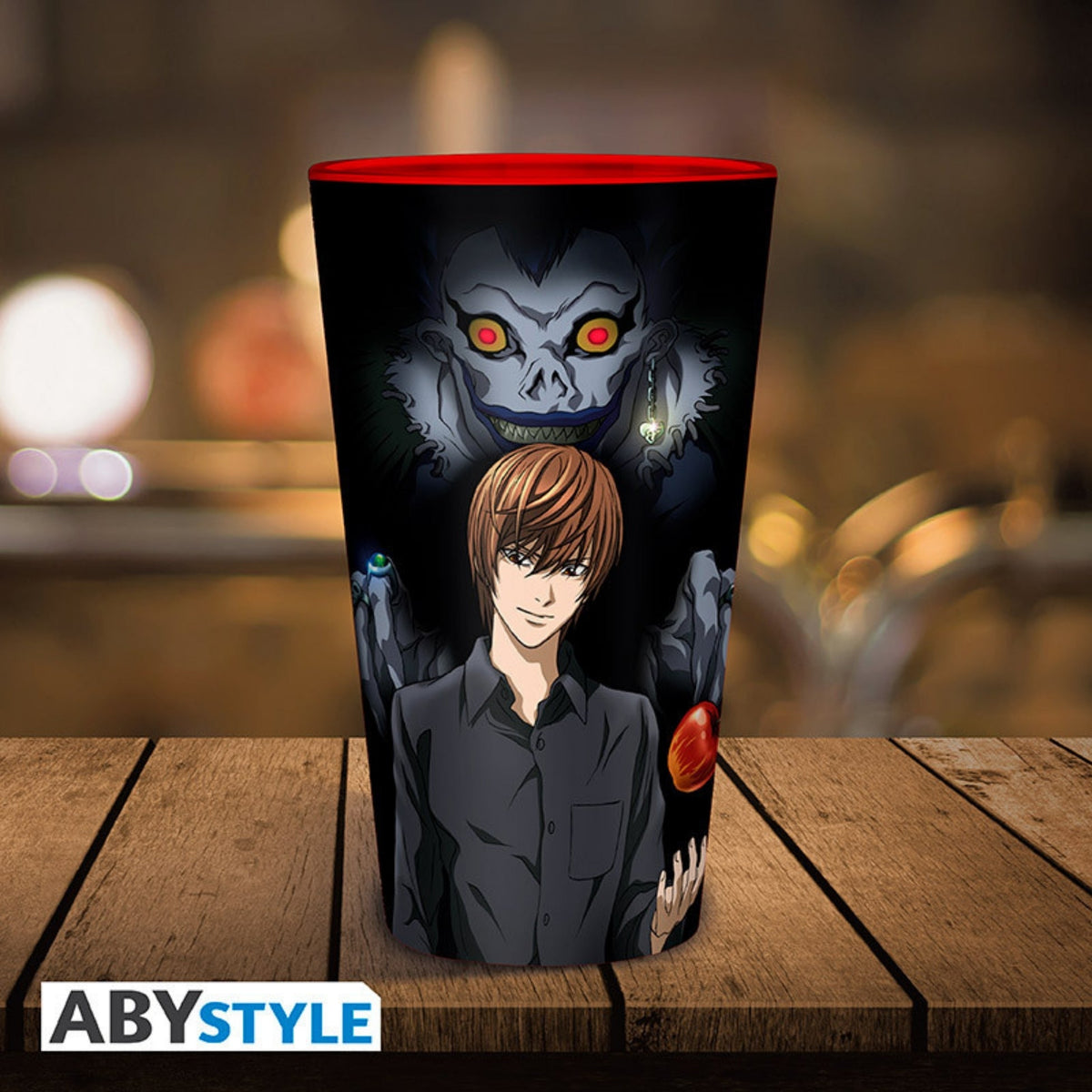 Vaso Vidrio Misa Y Light Abysse 400 ML (14 Oz) - Death Note