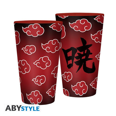 Vaso Vidrio Nube Akatsuki Abysse 400 ML (14 Oz) - Naruto