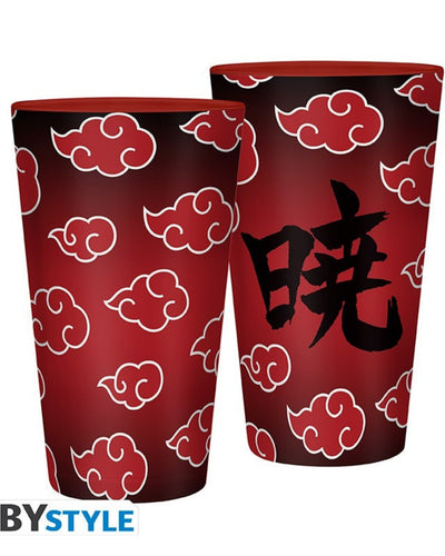 Vaso Vidrio Nube Akatsuki Abysse 400 ML (14 Oz) - Naruto alternativo
