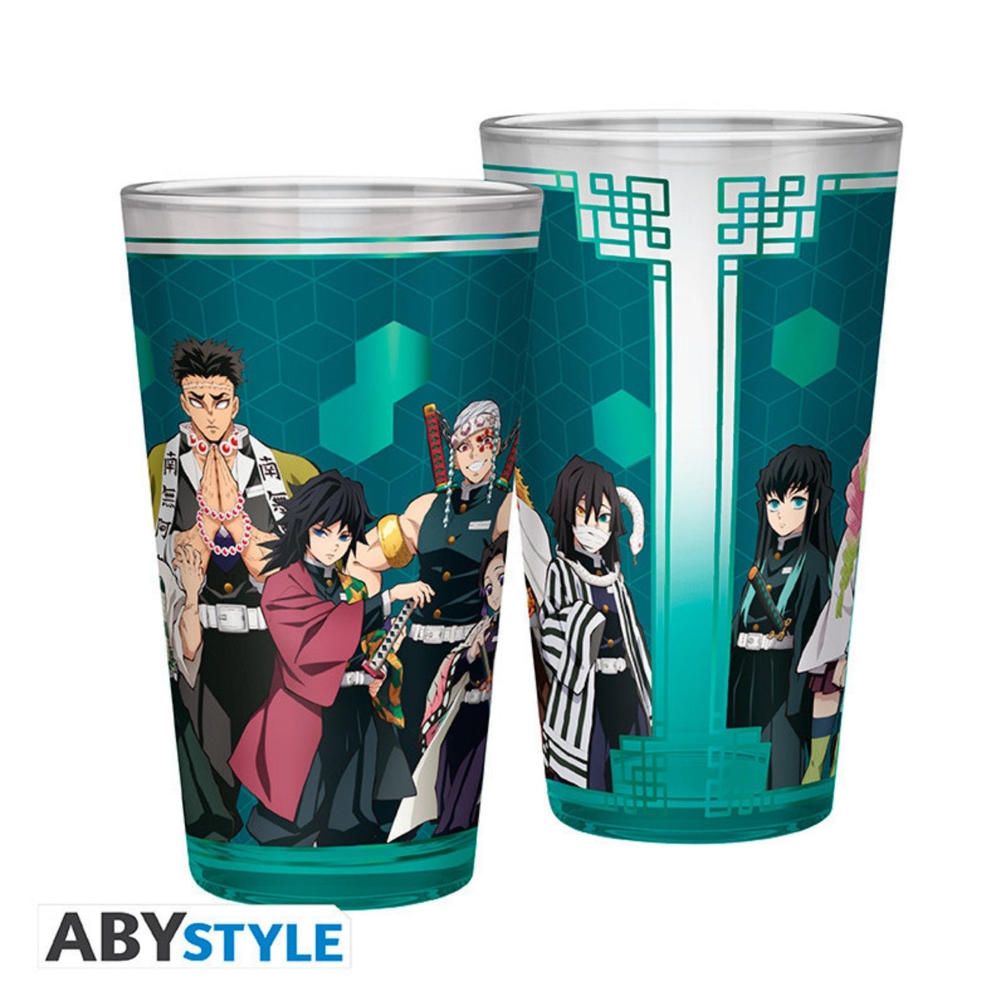 Vaso Vidrio Pilares Abysse 400 ML (14 Oz) - Demon Slayer