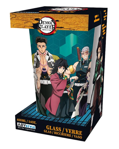 Vaso Vidrio Pilares Abysse 400 ML (14 Oz) - Demon Slayer