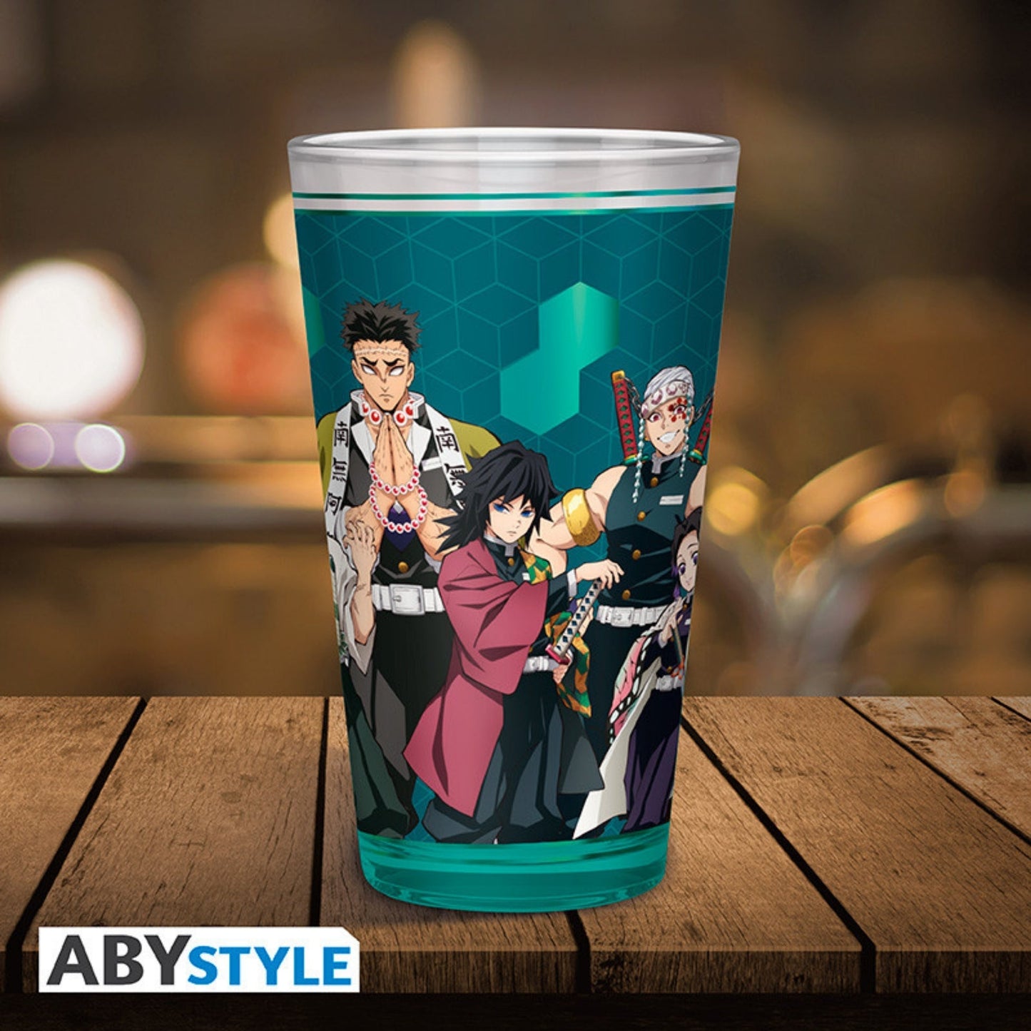 Vaso Vidrio Pilares Abysse 400 ML (14 Oz) - Demon Slayer